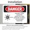 Signmission Radiation & Laser Sign, 5 in H x 7 in W, Vinyl Decal, Rectangle OS-2PACK-DS-D-57-L-1377 - alternate 6